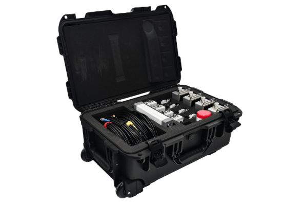 Partial discharge detector in Worha waterproof protective case – shockproof and dustproof